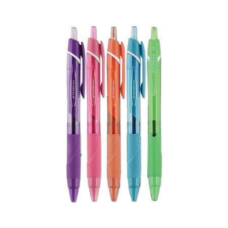 Uniball Jetstream Elements Ballpoint Pen, Retractable, Medium 1 mm, Assorted Ink and Barrel Colors, 5PK 70138